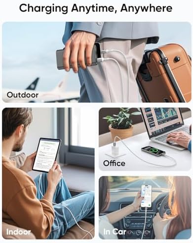 SUNGUY USB C Android Auto Cable 1FT[5Pack], 10Gbps USB C 3.1 Gen2 USB A to USB C Data Transfer Cable, 3A Fast Charging USB Type C Cord for iPhone 16 15 Pro/Pro Max/Plus, Samsung Galaxy S24, Pixel – Enhanced Compatibility and Speed