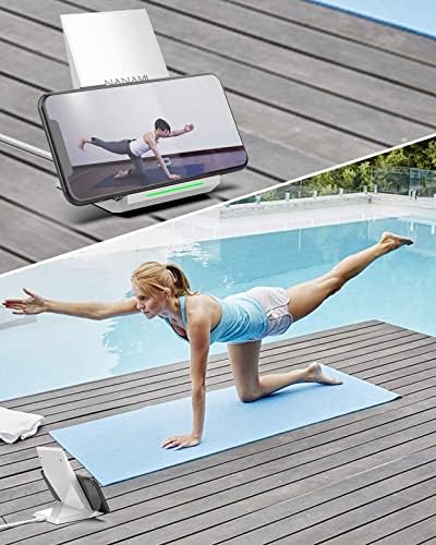 NANAMI Qi-Certified Fast Wireless Charging Stand with QC3.0 Adapter – 7.5 W for i Phone 16 Series & 10 W for Samsung Galaxy S24/S23/S22 – Ultimate Ergonomic Charging Station for Optimal Device Efficiency – Sleek Space-Saving Design for Home and Office Environments – Enhanced Safety Features for Reliable Use