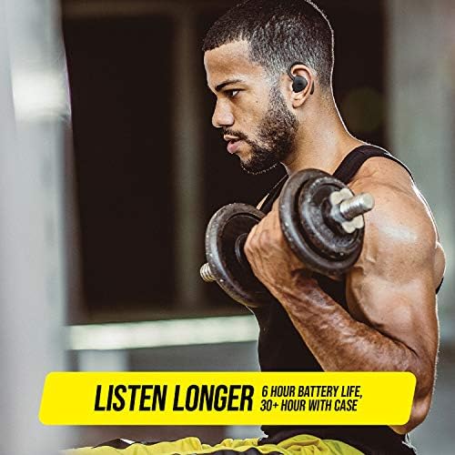 Jam True Wireless Athlete Earbuds – Sweat-Resistant Bluetooth Headphones with Enhanced Compatibility for Active Lifestyles – Immerse in Powerful Sound and Hands-Free Calling for Uninterrupted Workouts