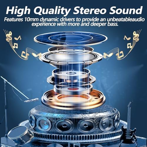 Kurdene P3 Wireless Earbuds – Bluetooth 5.3 In-Ear Headphones with Deep Bass Sound and Built-in Microphone – Stylish Pink Design for i Phone and Android – Premium Audio Experience for Music Lovers and Active Lifestyles