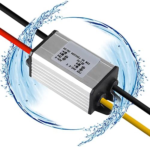 Advanced Waterproof DC Step-Down Converter Module – Seamlessly Converts 8-40 V Input to 3-24 V Output for Reliable 3 A Power Supply in Automotive Applications – Exceptional Voltage Regulation for Optimal Performance of Car and Truck Accessories