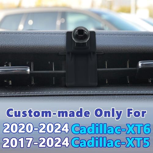 COMETURE Premium Adjustable Car Phone Holder Mount for 2017-2024 Cadillac XT5 & 2020-2024 XT6 – Ultimate Smartphone Cradle for i Phone & Android with 360-Degree Rotation, Seamless Installation, and Enhanced Compatibility for Safe Navigation and Communication