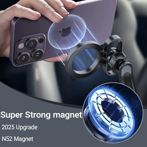 Tesla Magnetic Phone Holder for Ultimate Connectivity – Unrivaled Mag Safe-Compatible Mount for Model Y, 3, S, X, and Cybertruck – Superior Stability with Advanced Magnet Technology for Hands-Free Navigation – Effortless Installation, Robust Build, 360-Degree Flexibility – Enhance Your Tesla Experience with Sleek Style and Superior Functionality
