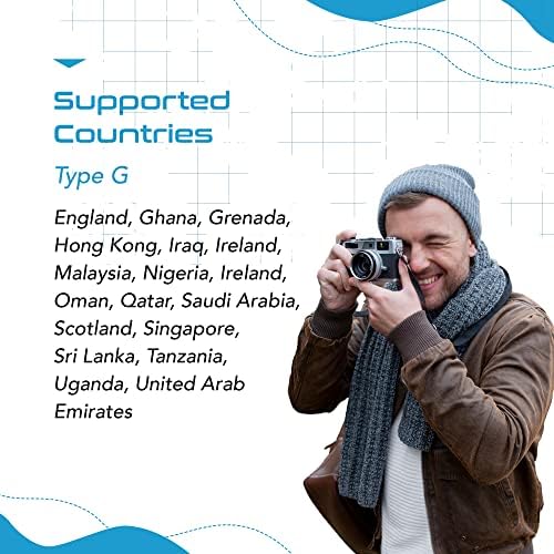 Ultimate Compact Travel Power Adapter for UK & Ireland – Dual USB & USB-C Fast Charger with 3.1 A Output – Type G Plug Converter for Seamless Global Connectivity in Hong Kong, England, Dubai, and Saudi Arabia – Safe, Efficient Design for Smart Travelers