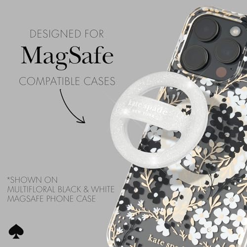 Transform Your Mobile Experience with the kate spade new york Tortoiseshell Magnetic Phone Ring Grip & Stand – Stylish, Removable & Mag Safe Compatible for Ultimate Convenience and Secure Handling
