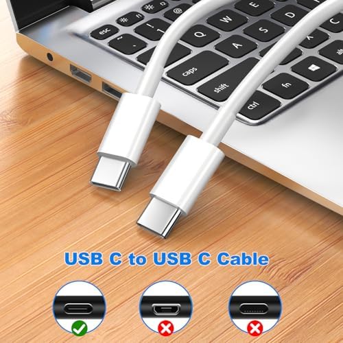Dual-Port 20 W Fast Charging USB-C Charger Block Set with 10 FT & 6 FT Cables – High-Speed Power Solution for i Phone 15, 16, Pro, Plus, Pro Max & i Pad Pro – Enhanced Compatibility and Sleek Design for On-the-Go Charging