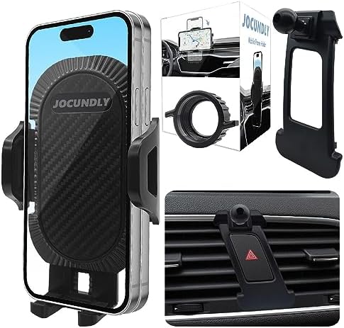 Audi Q3 2019-2024 Custom Phone Mount – Premium Thick Case Compatible Mobile Holder for Seamless Navigation – Adjustable Air Vent Cradle for All Smartphones – Durable Design for Secure Driving Experience