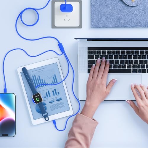 Premium 5 W Fast Charging USB C Cable for Apple Watch – 6 ft Magnetic Charger, MFi Certified, Compatible with Series SE2/8/7 & All Sizes 38 mm to 45 mm – Reliable & Efficient Power Solution for On-the-Go Users