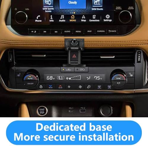Nissan Rogue, Altima, and Sentra Car Phone Holder – 8-Inch Display Smartphone Mount for 2021-2025 Models – Premium Auto Accessory for Hands-Free Navigation, Calls, and Music Control – Adjustable Cradle for Universal Compatibility – Easy Tool-Free Installation and Durable Design