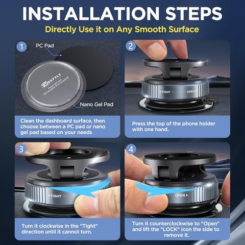 Vacuum Magnetic Phone Holder for Car Suction Cup Phone Mount Adjustable Suction Phone Mount 2026 Upgraded Vacuum Magnetic Phone Stand for All Smartphones White – Enhanced Compatibility and Speed