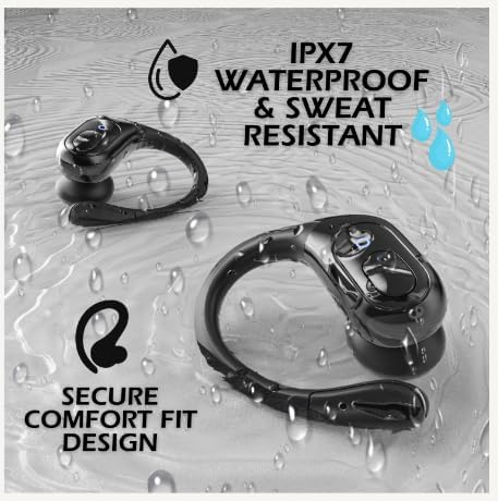 Unleash Your Sound Potential with Groove Bluetooth Earbuds – Exceptional High-Fidelity Audio, Ergonomic Comfort, and 20-Hour Playtime – Cutting-Edge Bluetooth 5.0 for Effortless Pairing – Waterproof and Sweatproof Design for Athletes and On-the-Go Music Lovers – Must-Have Wireless Earbuds for Ultimate Listening Experience in Any Environment