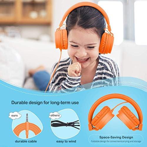 Gorsun Pink Adjustable Kids Headphones – Lightweight Stereo Earphones for Toddlers, Customizable Fit for Growing Ears, Durable Design for Learning & Play, Ideal for All Devices, Protect Hearing with Volume Limiting Features