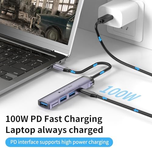 Transform Your Mac Book Pro into a Powerhouse with Our 4 K60 Hz USB C Hub – Ultimate Multi-Port Adapter for Lightning-Fast Data Transfers, PD 100 W Rapid Charging, and Dual SD/TF Card Readers – Ideal for Professionals and Creative Minds