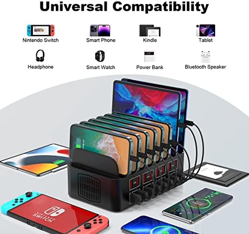 Cinlinso 150 W 16-Port USB Charging Hub: High-Efficiency Multi-Device Power Station with Intelligent Charging for i Pads, Tablets, Kindles & Smartphones – Optimal Solution for Home and Office Device Management