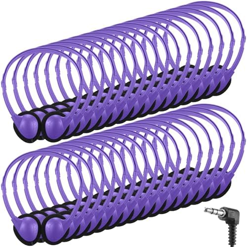 Transform Your Classroom Audio with Konohan 30 Pack Kids Headphones – Adjustable Wired Headset for Enhanced Learning, Lightweight Comfort, and Durable Design for All Ages – Perfect for Educational Use with 3.5 mm Jack Compatibility