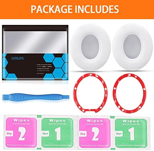 GVOEARS Premium Replacement Ear Pads for Beats Studio 2 & 3 – Ultra-Comfort Memory Foam Cushions with Strong 3 M Adhesive for Reliable Fit – Titanium Grey – Revitalize Your Audio Experience with Enhanced Noise Isolation and Seamless Compatibility