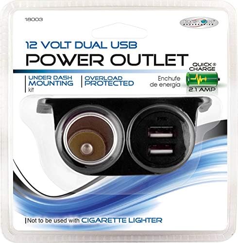 Transform Your Vehicle Charging Experience: Custom Accessories 18003 12 V Dual USB Under Dash Mount Charger for Effortless Smartphone Power – Stylish Design Meets Functional Efficiency for Road Trips and Daily Commutes