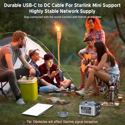 Starlink Mini USB-C to DC Power Cable, Max 100W Input USB Type C to DC Cable, Waterproof, Starlink Mini USB Cable Compatible with 65W+ PD Source 3M/10Ft – Enhanced Compatibility and Speed