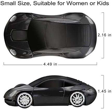 Stylish 2.4 GHz Wireless Car-Shaped Mouse – Fun Red Optical Mouse for Kids & Adults, Compact & Portable with 1600 DPI Precision for Effortless Navigation – Ideal Gift for Gaming & Everyday Use – Seamless USB Connectivity for Laptops & Desktops