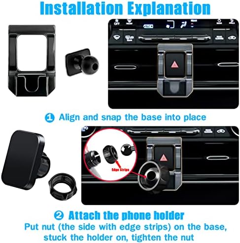 Mag Safe Magnetic Car Phone Holder for Toyota Highlander 2020-2023 | Universal Air Vent Mount for i Phone 14, 13, 12 Pro Max and All Smartphones | Enhanced Stability, Effortless Navigation, and Hands-Free Access | Premium Vehicle Accessory for Safe Driving