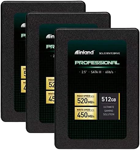Supercharge Your Device with INLAND Professional 512 GB SSD – Ultra-Fast 3 D TLC NAND SATA III Internal Drive for Top-Tier Performance and Effortless Compatibility
