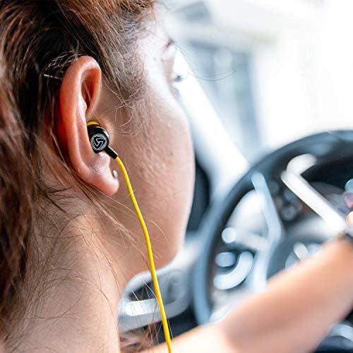 LUDOS Clamor Wired Earbuds – Premium Noise-Isolating In-Ear Headphones with Memory Foam Tips, Built-in Microphone, 5-Year Warranty – Perfect for i Phone and Samsung Users, Ideal for Students and Small Ears in Stylish Pink – Ultimate Sound Quality and Comfort for Everyday Use