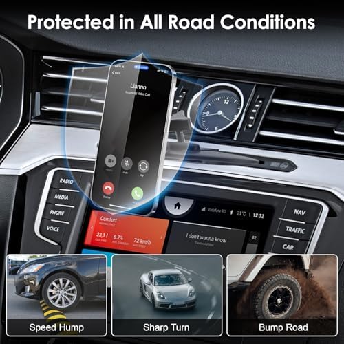 EEEKit Magnetic CD Slot Car Mount, 360° Rotation CD Player Car Phone Holder for Magsafe Case and All Phones, Black – Enhanced Compatibility and Speed