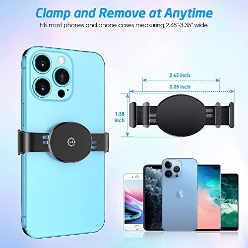 Wix Gear Magnetic Phone Clamp for Car Mount – Durable Metal Clip for Effortless Attachment and Removal – Universal Compatibility with Wireless Charging – Streamlined Design for Safe Navigation and Calls – Essential Accessory for Modern Drivers