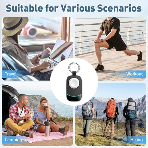 Portable Keychain Charger for Apple Watch – 2500 m Ah Fast Wireless Power Bank for Series 10, 9, SE & Ultra 2 – Essential Travel Companion for Effortless Charging Anytime, Anywhere – Lightweight, Durable, and User-Friendly Design for Active Lifestyles – Versatile Smartwatch Charging Solution