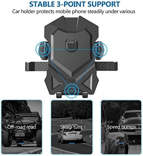 Universal Long Neck Car Phone Holder – Adjustable Mount for i Phone and Samsung with 360-Degree Rotation – Optimal Viewing and Enhanced Safety for Driving – Compatible with XS, XR, S10, LG and More – Easy Installation and Durable Design for Hands-Free Navigation
