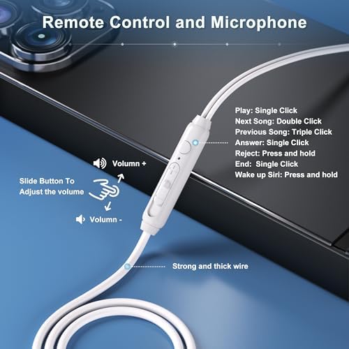 High-Fidelity USB C Wired Headphones with Integrated Charging Port for i Phone 15 Pro Max, i Pad Air, Mac Book & USB-C Devices – Premium Audio Earbuds for Uninterrupted Listening Experience with Lenovo, Dell, Samsung, and Google Pixel Compatibility