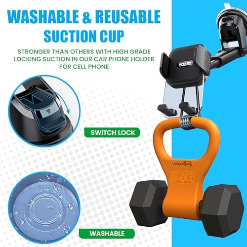 Universal Heavy-Duty Car Phone Holder for Dashboard, Windshield & Air Vent – 360-Degree Rotating Mount Compatible with All Smartphones for Safe Navigation and Hands-Free Use