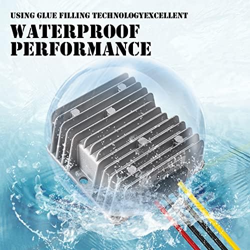Heavy Duty Waterproof 24 V to 12 V DC Power Converter – 5 A 60 W Versatile Adapter for Vehicles, Marine, and Solar Applications by EKYLIN Power Accessories – Reliable, Durable, and Efficient Power Solution for Every Outdoor Adventure