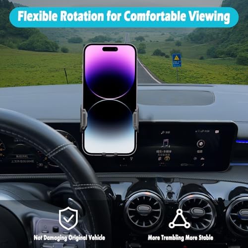 Mercedes Benz Car Phone Holder for CLA (2015-2019) & GLA (2016-2020) – 360-Degree Rotating Mount for 4-7 Inch Devices – Thick Case Compatible, Ultimate Safety & Convenience for On-the-Go Navigation