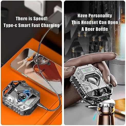 H09 Bluetooth 5.3 Wireless Earbuds – Superior Hi-Fi Sound with Advanced Noise Cancellation, IPX7 Waterproof Design, Long-Lasting Battery Life, Low Latency Mode for Gamers – Perfect for i Phone and Android Users (Black) – Elevate Your Listening Experience