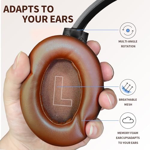 Revolutionize Your Listening Experience with KO-STAR Wireless Over-Ear Headphones – Premium Hi-Res Audio, Advanced Hybrid Active Noise Cancelling, Tailored Deep Bass Settings, and Luxurious Memory Foam Comfort for Unmatched 60-Hour Playback Anywhere You Go