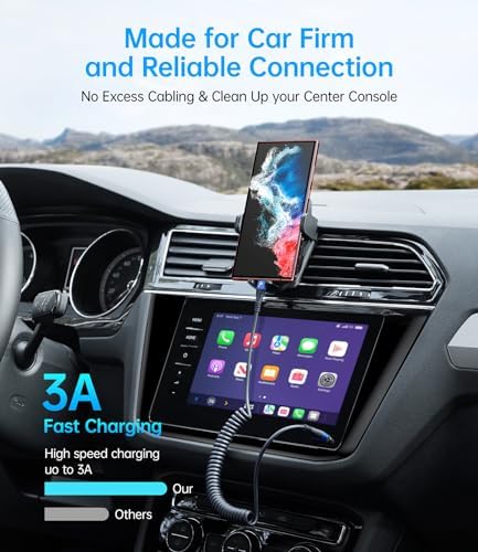 Coiled USB C to USB C Charger Cable 2-Pack (3 FT) – Fast Charging for i Phone 16/15/15 Pro/15 Plus/15 Pro Max & Samsung Galaxy S23 – Tangle-Free Design for Effortless Use in Car or Home – Durable, Flexible Power Solution for All USB C Devices