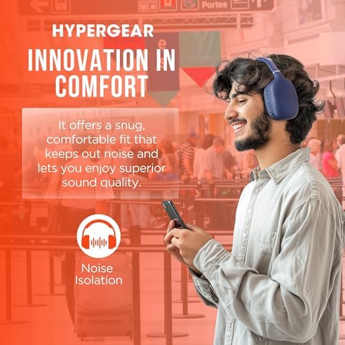 Transform Your Listening Journey with Premium Foldable Bluetooth Over-Ear Headphones – Superior Noise Isolation for Ultimate Focus, Plush Foam Ear Cushions for Extended Comfort, and Built-in Microphone for Effortless Communication – Perfect for Fitness Enthusiasts and Travel Lovers Alike, Unisex Design for All Users