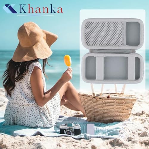 Khanka Premium Hard Travel Case for Anker Mag Go 6.6 k/10 k Power Banks & USB-C Adapters – Ultimate Protection & Organization on the Go, Shockproof Design with Soft Lining for Scratch Prevention, Lightweight & Compact Travel Accessory, Secure Zipper Closure for Safe Storage