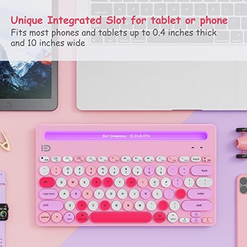Elevate Your Typing Game with the HUO JI Wireless Multi-Device Keyboard – Effortlessly Connect to i Pad, PC, Tablet, and More! Dual-Mode Bluetooth & 2.4 G Functionality for Seamless Switching, Ergonomic Design, and Stylish Green Finish – Perfect for i OS, Android, and Windows Users!