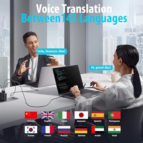 Transform Your Travel Experience with AI Translation Earbuds – Effortless 143-Language Real-Time Communication, Open Ear Comfort Design, Bluetooth Wireless Connectivity & 120-Hour Charging Case – Perfect for Business Professionals & Global Explorers Seeking Instant Multilingual Conversations
