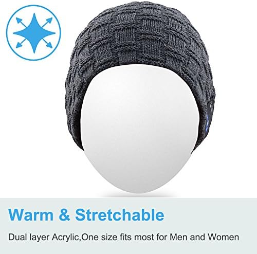Bluetooth Beanie with Washable Wireless Headphones – Ultimate Outdoor Gear Featuring Bluetooth 5.0 for Crystal Clear Sound and Hands-Free Calls, Perfect for Hiking, Jogging, and Chill Days Outdoors