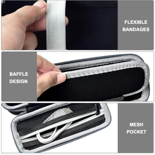 Premium Carrying Case for Anker Prime Power Bank 27,650 m Ah – Travel-Friendly Charger Storage Holder with 3-Port Design for Enhanced Charging Speed and Organization, Durable Grey Finish