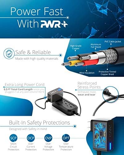 12 V WA-24 E12 Universal AC Power Adapter for External Hard Drives – 6.5 Ft Extra-Long Cord for WD, Seagate, La Cie & Toshiba Canvio – Reliable UL Listed Charger for Enhanced Device Performance and Flexibility