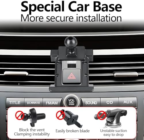 Premium Car Phone Holder Mount for Honda Accord 2008-2012 – Secure Mobile Device Cradle for Effortless Navigation and Hands-Free Use – Sleek No Bar Display Design, Easy Installation, and Enhanced Durability – Perfect for LX, LX-P, SE, EX, EX-L, and LX-S Models – Elevate Your Driving Safety with Optimal Viewing and Stability
