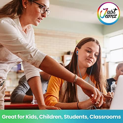 Multicolored Disposable Earbuds Bulk Pack – 30 Pairs of In-Ear Headphones for Schools & Libraries | 3.5 mm Stereo Jack, Lightweight & Hygienic Audio Solution | Perfect for Group Settings & Multimedia Engagement