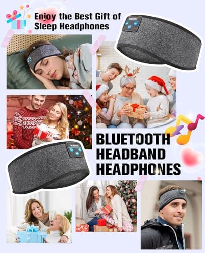 Voerou Bluetooth 5.4 Sports Headband Sleep Headphones – Ultimate Comfort Wireless Earbuds for Yoga, Meditation, and Running – Premium Audio Quality with Fast Connectivity for Active Lifestyles and Relaxation