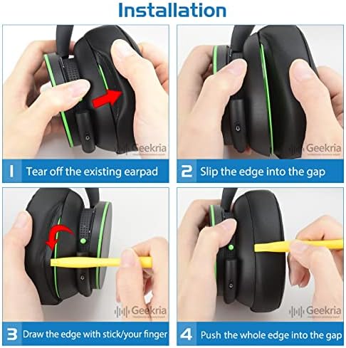 Upgrade Your Xbox Gaming Experience with Geekria Replacement Ear Pads – Premium Comfort & Enhanced Sound Isolation, Easy Installation Video Included, Durable Black Ear Cushions for Wireless/Stereo Headset Repair