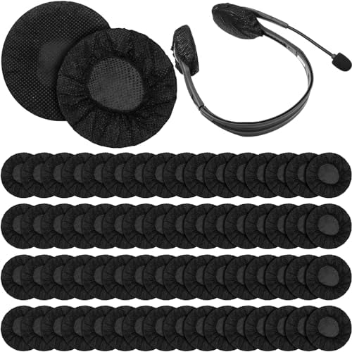 BBTO 300-Piece Disposable Headphone Covers – Premium Non-Woven Sanitary Fabric Earphone Protectors for Enhanced Hygiene and Comfort in Shared Spaces (11 cm, Available in White, Blue, and Black) – Ideal for Gyms, Schools, and Offices. Elevate your audio experience with these versatile, easy-to-use covers designed to fit most standard headphones, ensuring a clean, barrier against sweat and dirt. Perfect for maintaining headphone longevity while promoting quick, effortless changes between users. Enjoy superior sound quality and ultimate comfort with these breathable, skin-friendly materials. A must-have accessory for anyone valuing hygiene and cleanliness in communal environments.