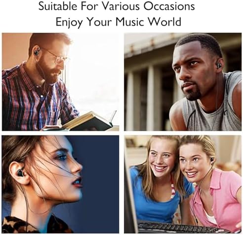 High-Fidelity Dynamic Balance Wired In-Ear Earphones – Unleash Rich Sound with Dual Dynamic Drivers for Immersive Audio & Deep Bass – USB-C Compatible Earbuds Tailored for Gamers and Music Enthusiasts – Ergonomically Crafted for Comfort with a Chic Black Aesthetic